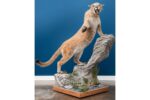 Cougar Wildlife Mount - Pedestal