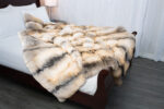 Golden Island Fox Fur Blanket